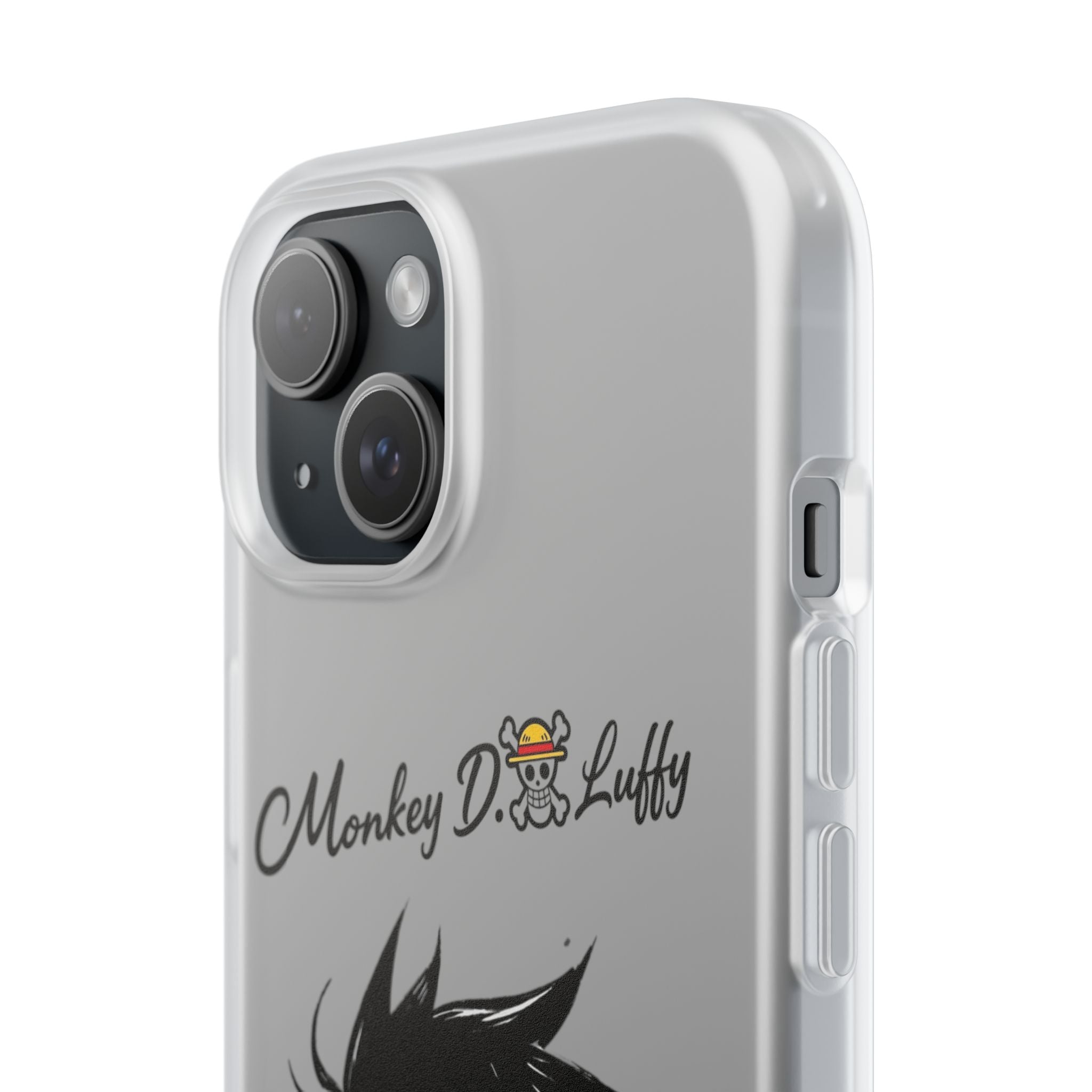 One Piece iPhone Case - Minimalist Monkey D. Luffy Design | White Anime Phone Cover