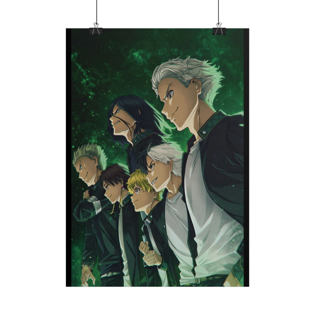 Wind Breaker Inspired Poster – Dual Tone Hero Anime Wall Art