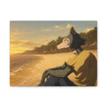 Beastars Legoshi Sunset Beach Matte Canvas Poster | Anime Wall Art