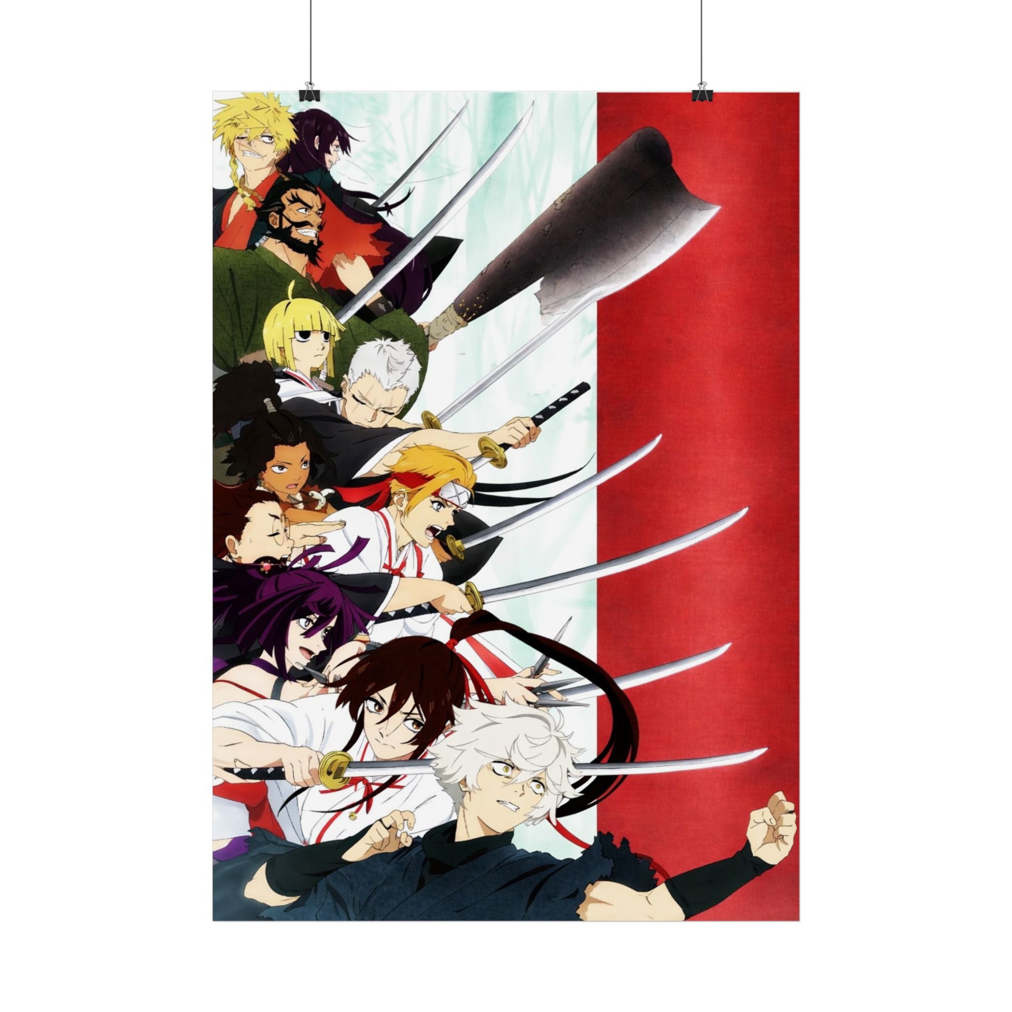 Hell’s Paradise Anime Poster – Action Character Collage Wall Art