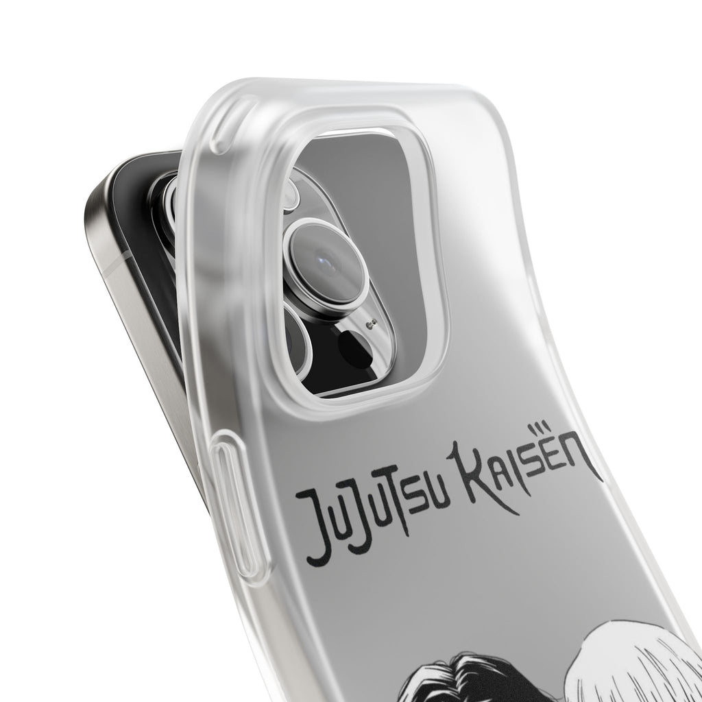 Jujutsu Kaisen Phone Case - Minimalist Yuta Okkotsu & Toge Inumaki Manga Art - Black & White Aesthetic