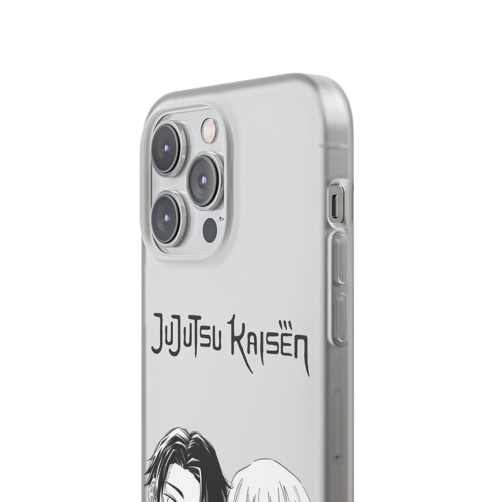 Jujutsu Kaisen Phone Case - Minimalist Yuta Okkotsu & Toge Inumaki Manga Art - Black & White Aesthetic