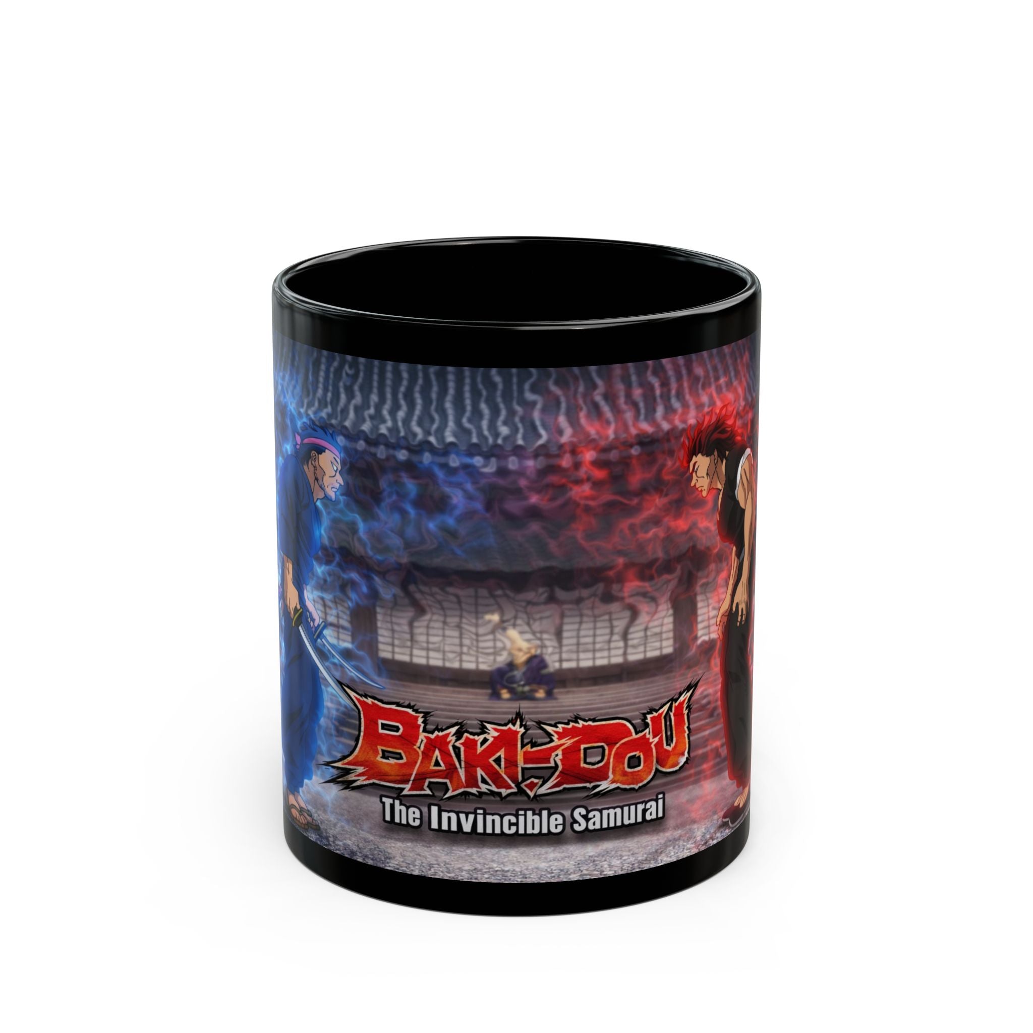 Baki vs Samurai Battle Mug – Anime Fighting Spirit Design