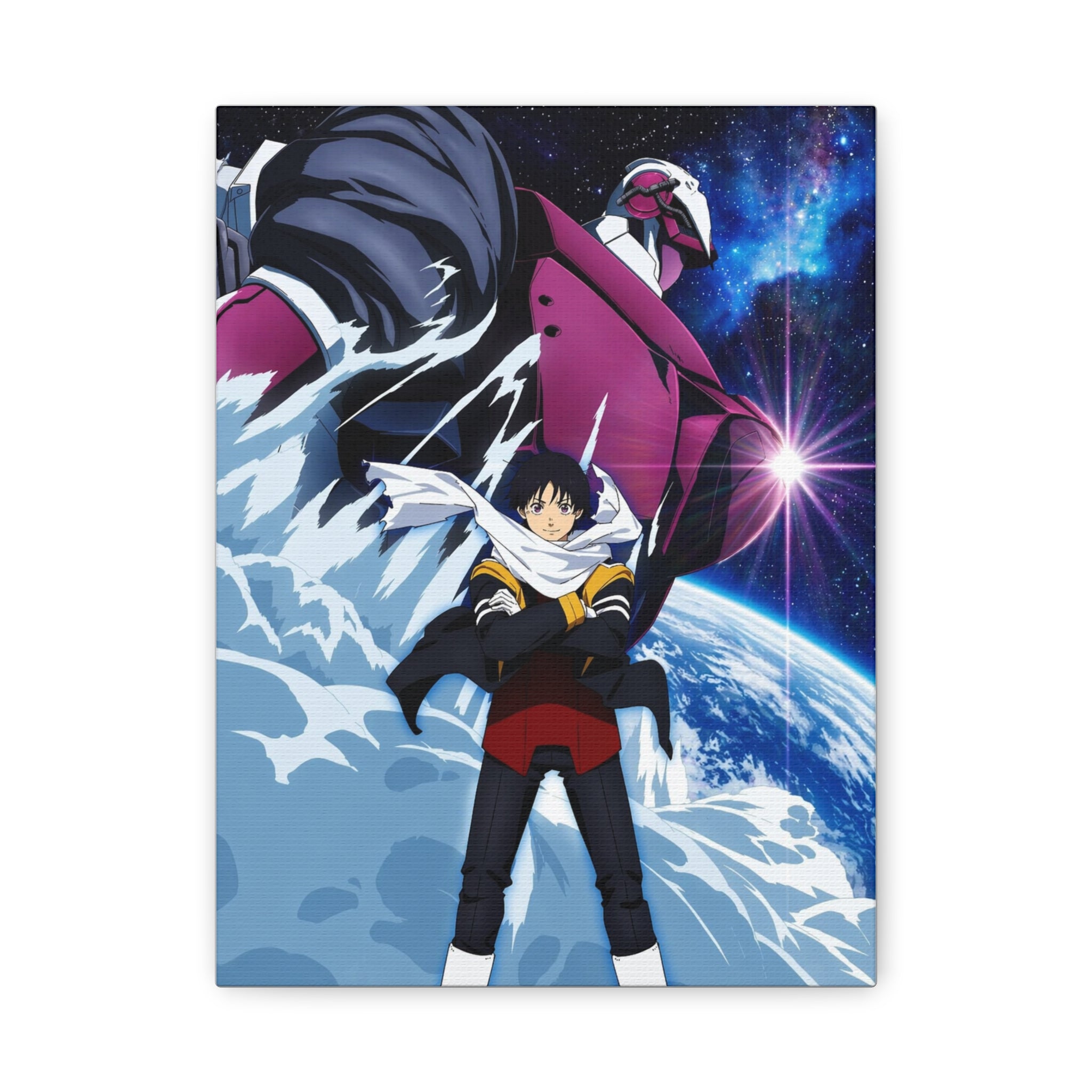 Snowball Earth Anime Poster – Epic Sci-Fi Mecha & Space Art Print