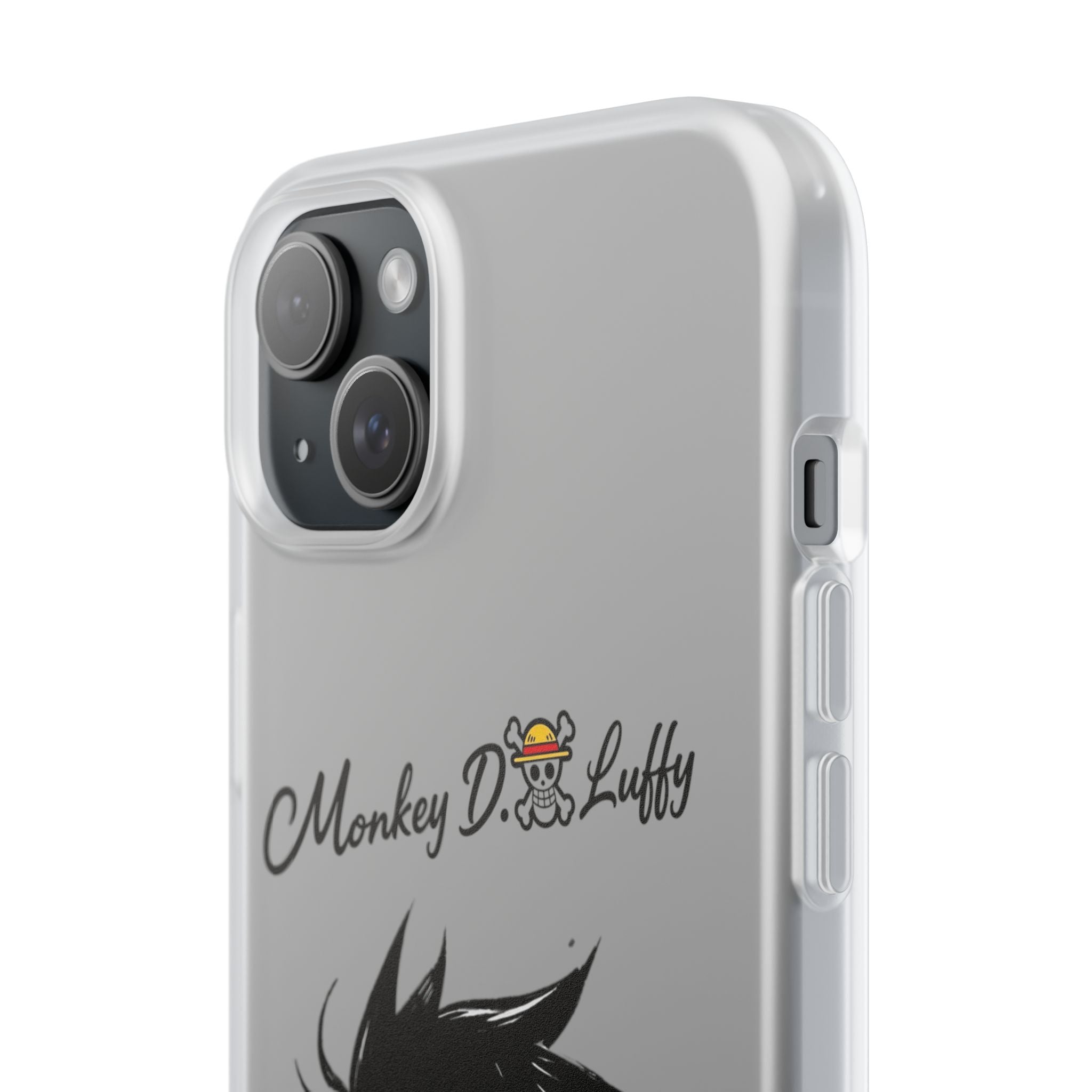 One Piece iPhone Case - Minimalist Monkey D. Luffy Design | White Anime Phone Cover