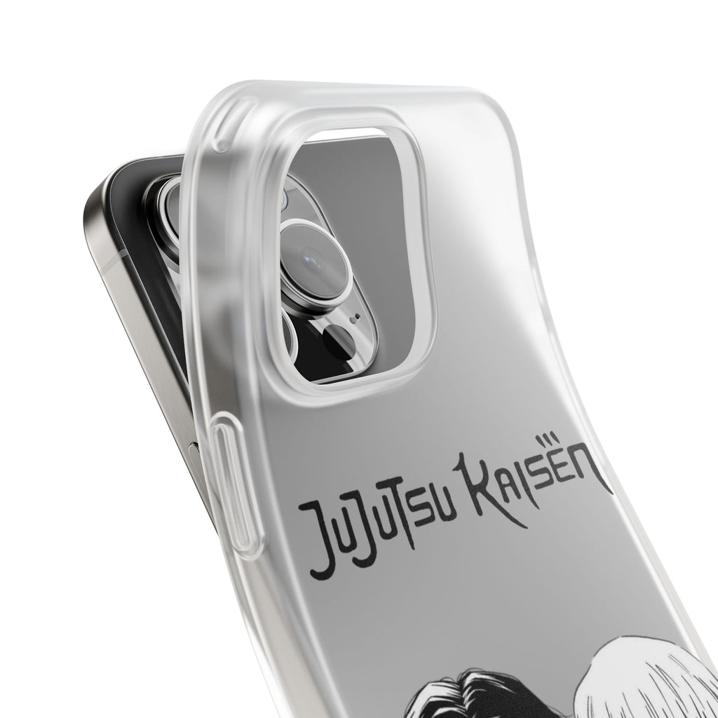 Jujutsu Kaisen Phone Case - Minimalist Yuta Okkotsu & Toge Inumaki Manga Art - Black & White Aesthetic