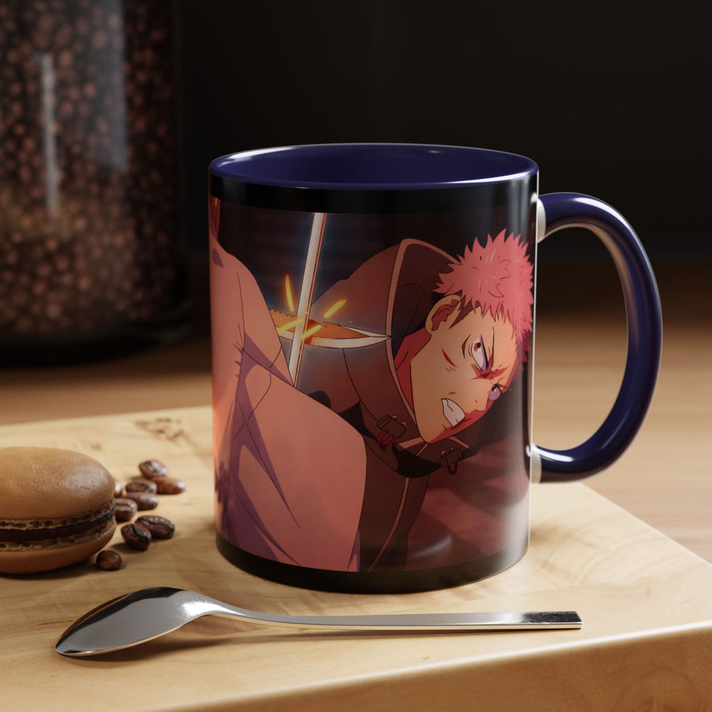 Jujutsu Kaisen Anime Mug – Yuji Itadori Action Scene Ceramic Coffee Cup