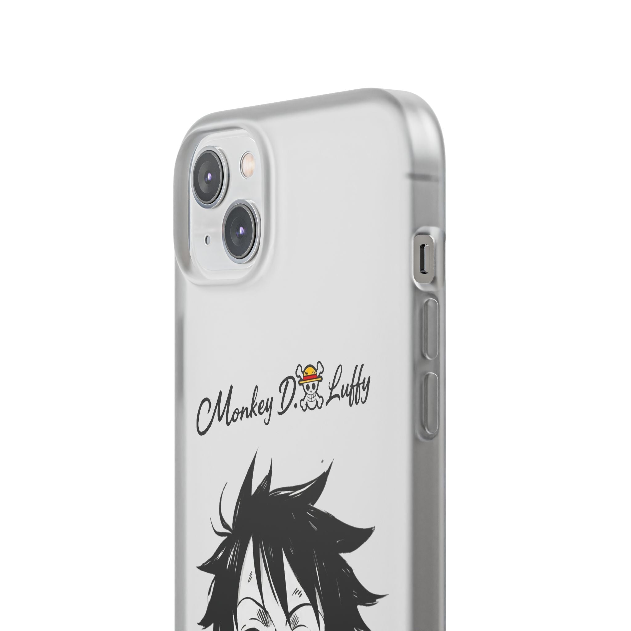 One Piece iPhone Case - Minimalist Monkey D. Luffy Design | White Anime Phone Cover