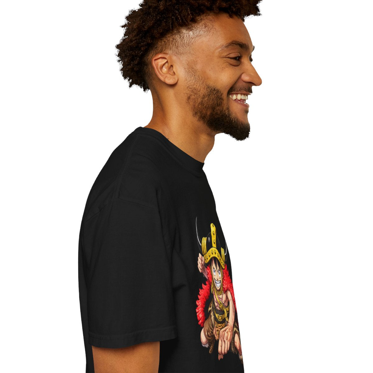 One Piece Elbaf 2026 Premium T-Shirt – Luffy Front Print & Straw Hat Jolly Roger Back Design