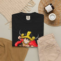 One Piece Elbaf 2026 Premium T-Shirt – Luffy Front Print & Straw Hat Jolly Roger Back Design